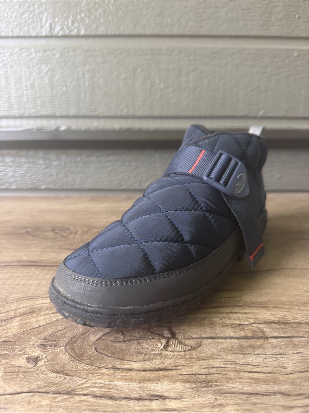 Chaco Men’s Quilted Slip-On Shoe with Adjustable Strap - Navy size 9.5